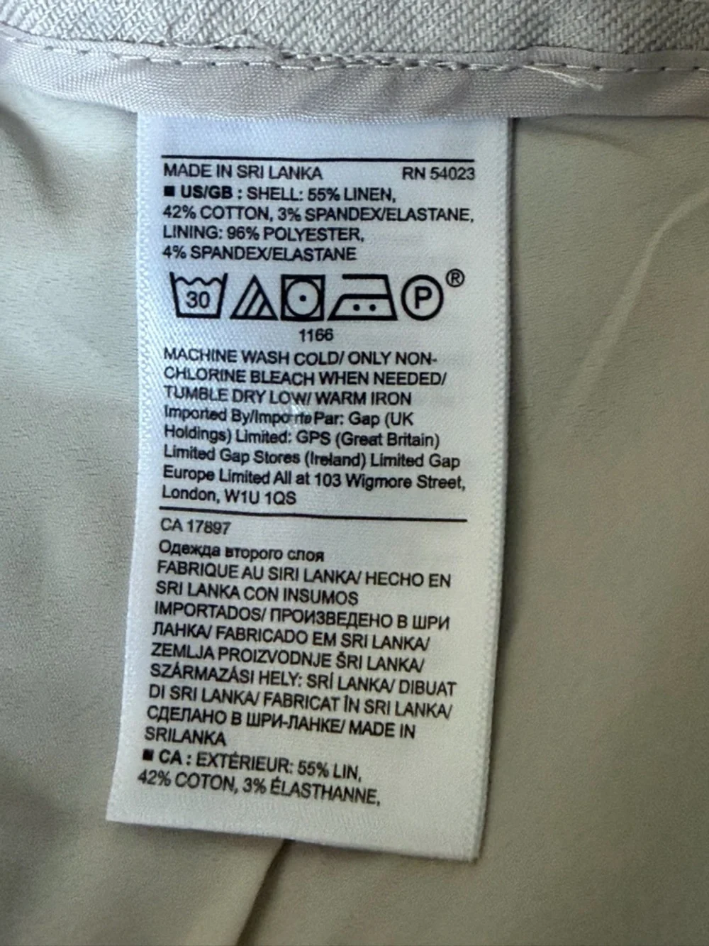 NEW Banana Republic Women's Avery Straight Linen-Cotton Pants Size 14R - 39655